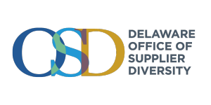 Office of Supplier Diversity Logo says OSD on the left and Delaware office of supplier diversity on the right. 