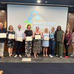 Delaware Main Street Coordinators displaying certifications